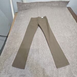 NWT 2000s Indie Sleaze GAP Jeans Womens 26/2 Low Rise Slight Bootcut Olive Khaki